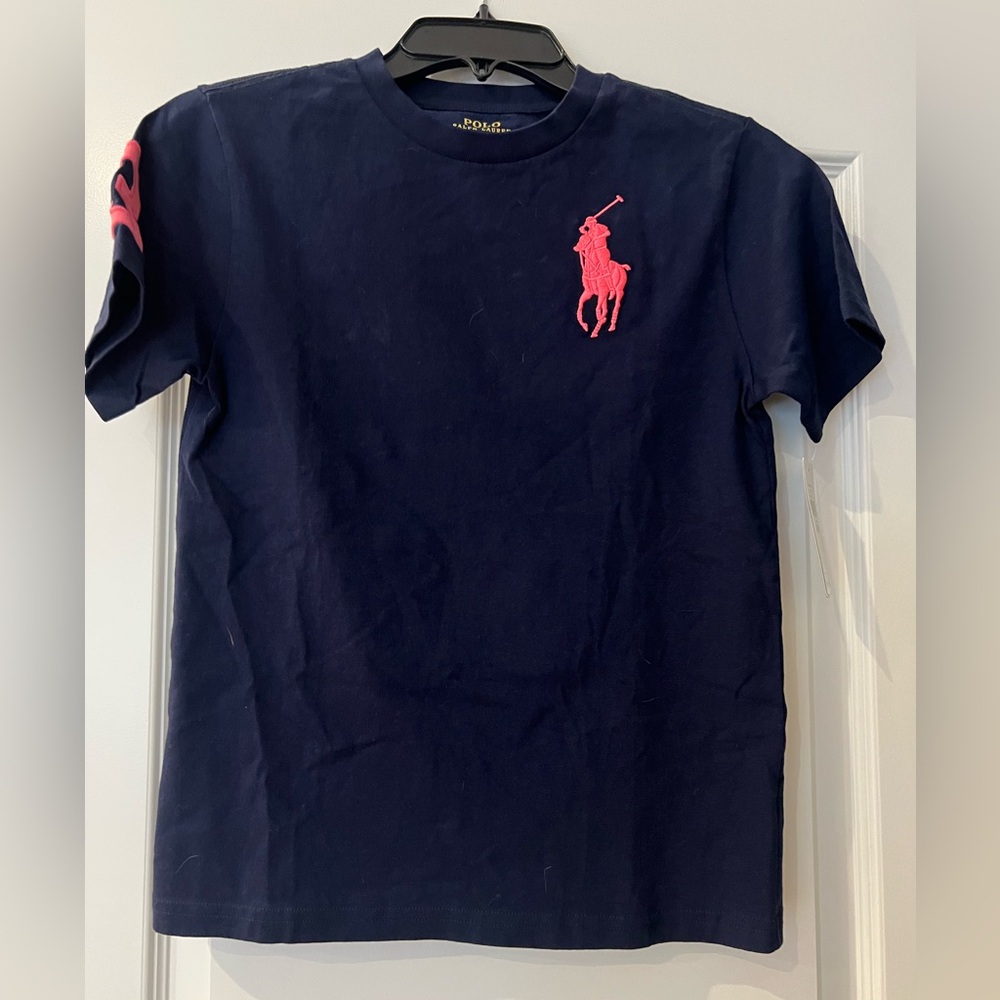 Boys Polo Ralph Lauren Big pony tee - size small (8)